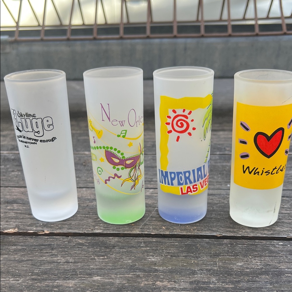 Colorful Souvenir Shot Glass Set